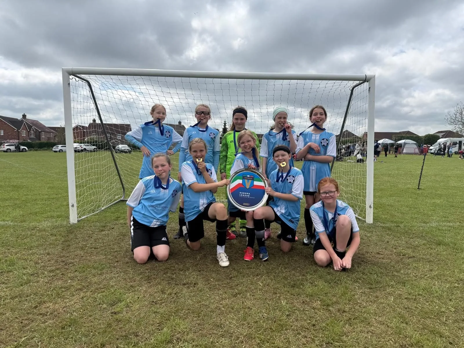 Hessle Rangers U10 girls' team with their medals