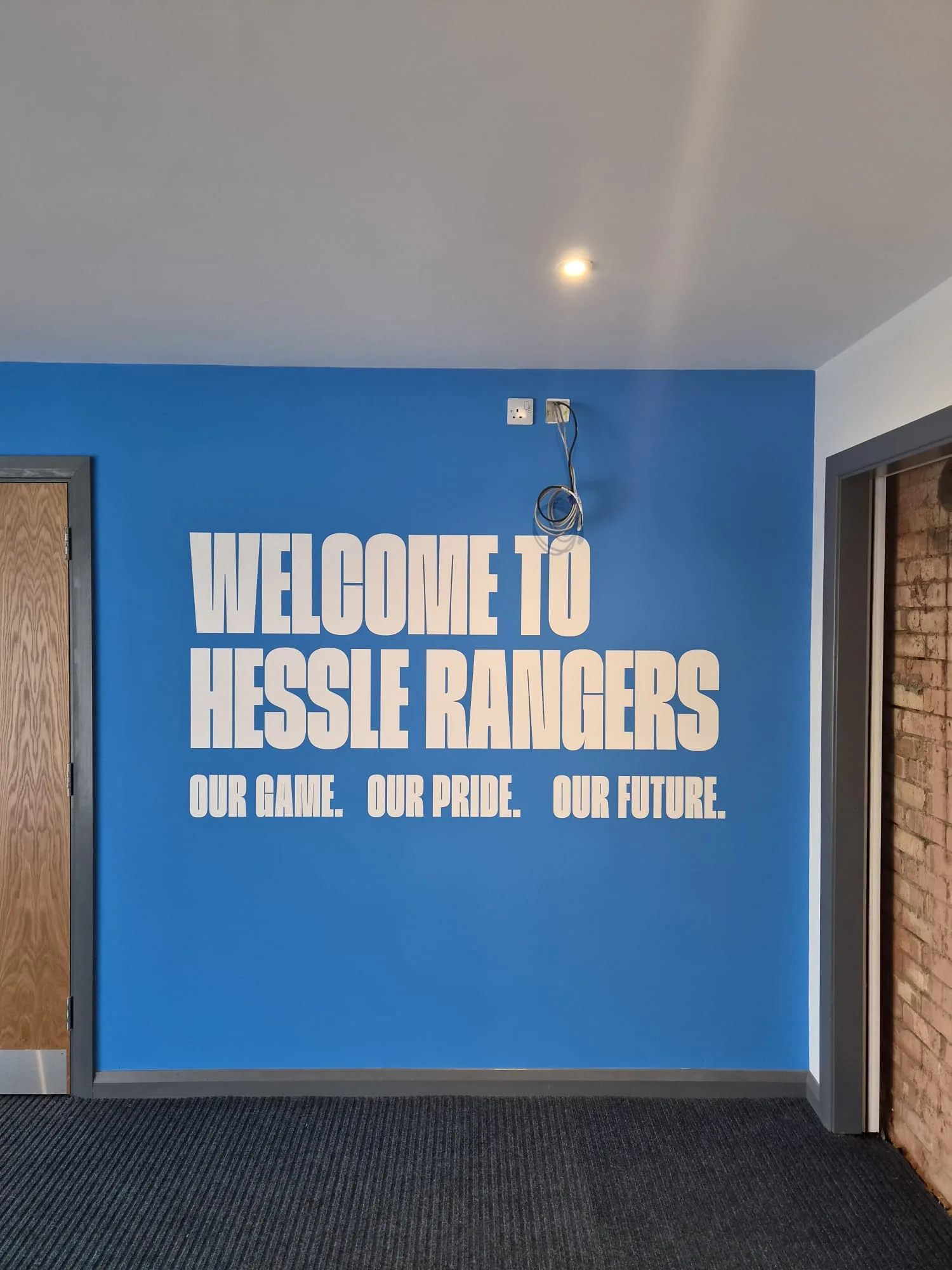 Inside the new Hessle Rangers clubhouse at Bilsdon Park