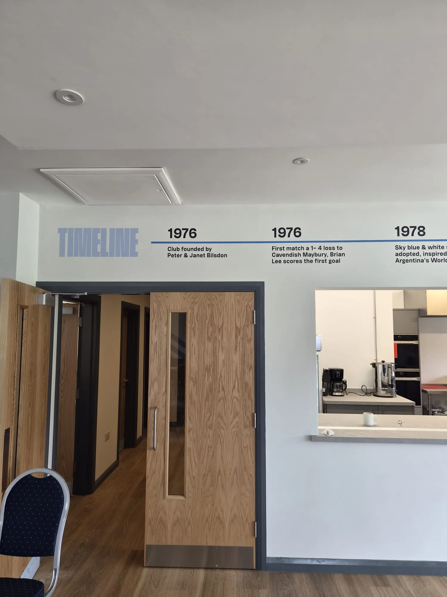 Inside the new Hessle Rangers clubhouse at Bilsdon Park
